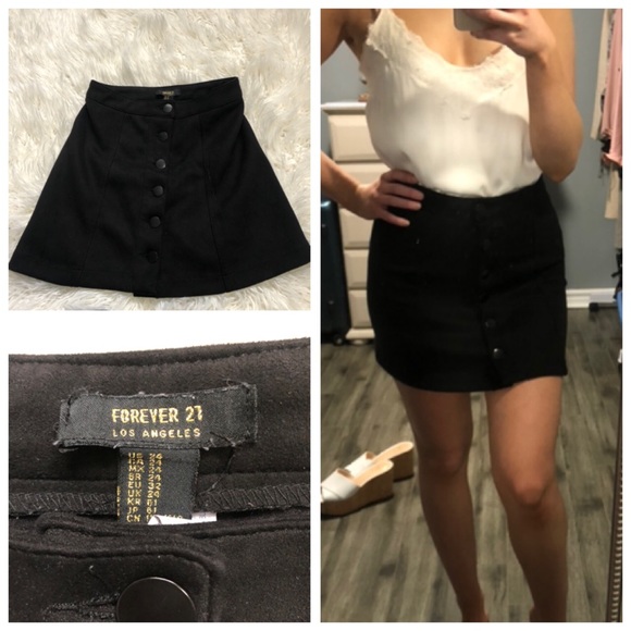 Forever 21 Skirt Buttons Up - Picture 3 of 3